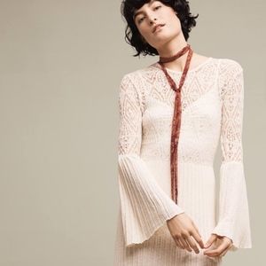 Anthropologie Floreat Bell Sleeve Sweater Dress XS